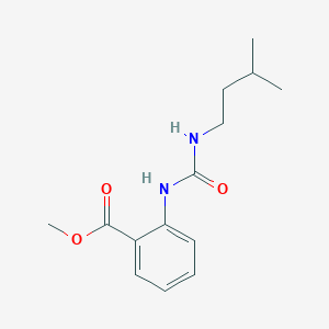 molecular formula C14H20N2O3 B2990940 Methyl 2-{[(3-methylbutyl)carbamoyl]amino}benzoate CAS No. 894183-25-6