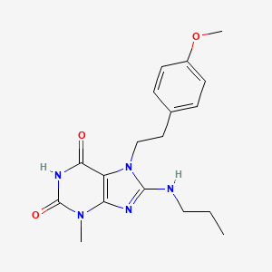 7-(4-methoxyphenethyl)-3-methyl-8-(propylamino)-1H-purine-2,6(3H,7H)-dione