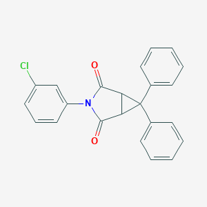 molecular formula C23H16ClNO2 B299099 3-(3-Chlorophenyl)-6,6-diphenyl-3-azabicyclo[3.1.0]hexane-2,4-dione 