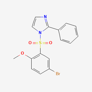 1-(5-Bromo-2-methoxyphenyl)sulfonyl-2-phenylimidazole