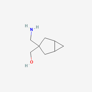 molecular formula C8H15NO B2990999 [3-(氨甲基)-3-双环[3.1.0]己基]甲醇 CAS No. 2375269-95-5