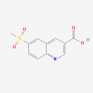 6-(Methylsulfonyl)quinoline-3-carboxylic acid
