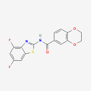 N-(4,6-difluorobenzo[d]thiazol-2-yl)-2,3-dihydrobenzo[b][1,4]dioxine-6-carboxamide