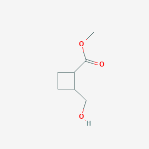 molecular formula C7H12O3 B2991104 Methyl 2-(hydroxymethyl)cyclobutanecarboxylate CAS No. 209549-17-7
