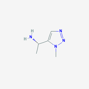 molecular formula C5H10N4 B2991150 (1S)-1-(1-甲基-1H-1,2,3-三唑-5-基)乙胺 CAS No. 1841086-92-7