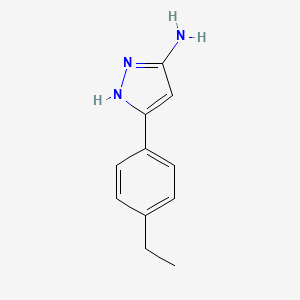 molecular formula C11H13N3 B2991183 3-(4-乙基苯基)-1H-吡唑-5-胺 CAS No. 501902-70-1