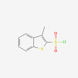 molecular formula C9H7ClO2S2 B2991248 3-甲基苯并[b]噻吩-2-磺酰氯 CAS No. 58401-21-1