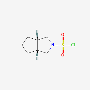 molecular formula C7H12ClNO2S B2991249 (3AR,6aS)-六氢环戊[c]吡咯-2(1H)-磺酰氯 CAS No. 2137143-70-3