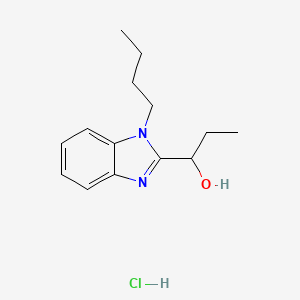 1-(1-butyl-1H-benzo[d]imidazol-2-yl)propan-1-ol hydrochloride