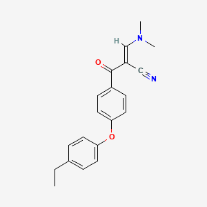 B2991295 (E)-3-(dimethylamino)-2-[4-(4-ethylphenoxy)benzoyl]-2-propenenitrile CAS No. 866152-30-9