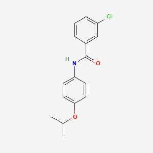 B2991317 3-chloro-N-(4-isopropoxyphenyl)benzamide CAS No. 450390-51-9