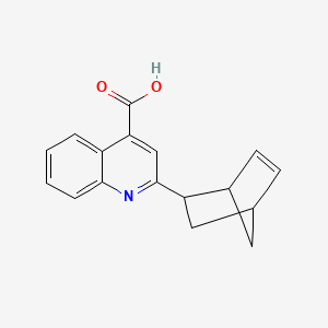 molecular formula C17H15NO2 B2991323 2-Bicyclo[2.2.1]hept-5-en-2-ylquinoline-4-carboxylic acid CAS No. 1005154-84-6