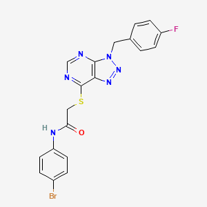 N-(4-bromophenyl)-2-((3-(4-fluorobenzyl)-3H-[1,2,3]triazolo[4,5-d]pyrimidin-7-yl)thio)acetamide