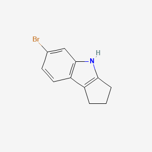 molecular formula C11H10BrN B2991346 6-Bromo-1,2,3,4-tetrahydrocyclopenta[b]indole CAS No. 327021-88-5