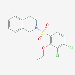 molecular formula C17H17Cl2NO3S B2991366 2-((3,4-Dichloro-2-ethoxyphenyl)sulfonyl)-1,2,3,4-tetrahydroisoquinoline CAS No. 691381-20-1