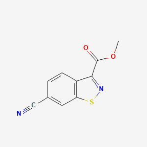 Methyl 6-cyano-1,2-benzothiazole-3-carboxylate