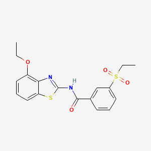 N-(4-ethoxybenzo[d]thiazol-2-yl)-3-(ethylsulfonyl)benzamide