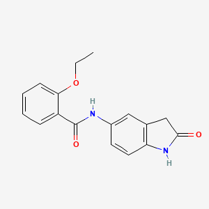 molecular formula C17H16N2O3 B2991454 2-ethoxy-N-(2-oxoindolin-5-yl)benzamide CAS No. 921774-47-2