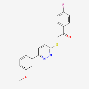 1-(4-Fluorophenyl)-2-[6-(3-methoxyphenyl)pyridazin-3-yl]sulfanylethanone