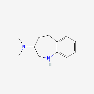 molecular formula C12H18N2 B2991473 N,N-dimethyl-2,3,4,5-tetrahydro-1H-1-benzazepin-3-amine CAS No. 933730-65-5