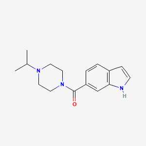 molecular formula C16H21N3O B2991486 (1h-Indol-6-yl)-(4-isopropyl-piperazin-1-yl)-methanone CAS No. 1005458-13-8