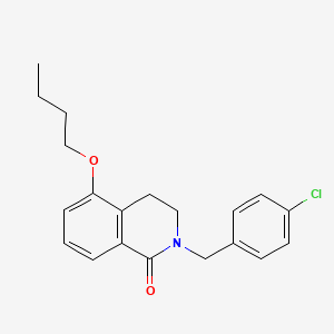 5-butoxy-2-(4-chlorobenzyl)-3,4-dihydroisoquinolin-1(2H)-one