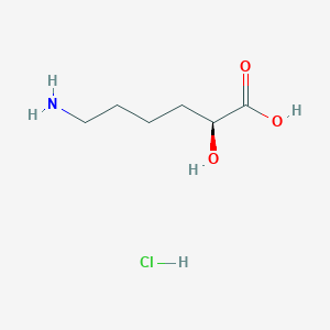 molecular formula C6H14ClNO3 B2991529 (2S)-6-Amino-2-hydroxyhexanoic acid;hydrochloride CAS No. 60343-72-8