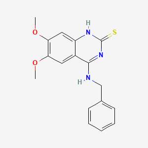 4-(benzylamino)-6,7-dimethoxy-1H-quinazoline-2-thione