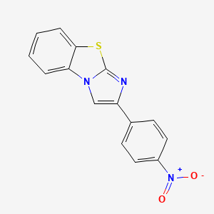 molecular formula C15H9N3O2S B2991536 2-(4-Nitrophenyl)imidazo[2,1-b][1,3]benzothiazole CAS No. 17833-15-7