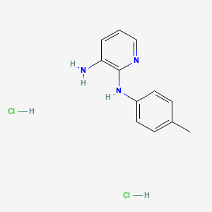 molecular formula C12H15Cl2N3 B2991541 N2-(p-tolyl)pyridine-2,3-diamine dihydrochloride CAS No. 2034613-33-5