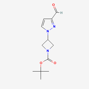 Tert-butyl 3-(3-formylpyrazol-1-yl)azetidine-1-carboxylate