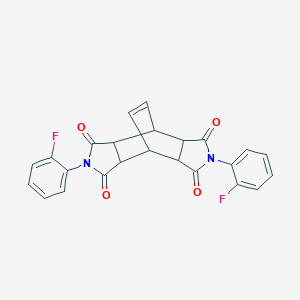 molecular formula C24H16F2N2O4 B299162 2,6-bis(2-fluorophenyl)hexahydro-4,8-ethenopyrrolo[3,4-f]isoindole-1,3,5,7(2H,6H)-tetrone 