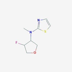 molecular formula C8H11FN2OS B2991639 N-(4-fluorooxolan-3-yl)-N-methyl-1,3-thiazol-2-amine CAS No. 2200610-75-7