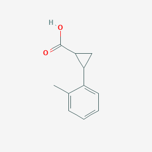 molecular formula C11H12O2 B2991654 2-(2-Methylphenyl)cyclopropane-1-carboxylic acid CAS No. 1048919-52-3