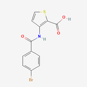 molecular formula C12H8BrNO3S B2991656 3-[(4-溴苯甲酰)氨基]噻吩-2-羧酸 CAS No. 884534-46-7