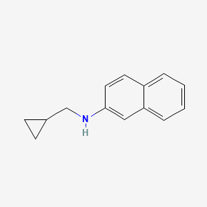 molecular formula C14H15N B2991660 N-(Cyclopropylmethyl)naphthalen-2-amine CAS No. 1156169-15-1
