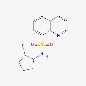 N-(2-fluorocyclopentyl)quinoline-8-sulfonamide
