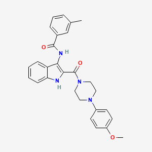 N-(4-fluoro-3-methylphenyl)-6-isopropyl-2-methylimidazo[2,1-b][1,3]thiazole-5-sulfonamide