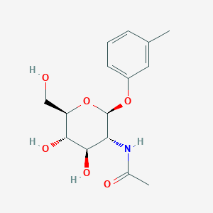 N-[(2S,3R,4R,5S,6R)-4,5-dihydroxy-6-(hydroxymethyl)-2-(3-methylphenoxy)oxan-3-yl]acetamide
