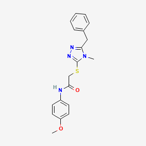 2-[(5-benzyl-4-methyl-4H-1,2,4-triazol-3-yl)sulfanyl]-N-(4-methoxyphenyl)acetamide
