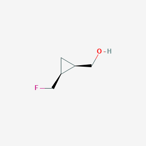 molecular formula C5H9FO B2991685 [(1R,2S)-2-(Fluoromethyl)cyclopropyl]methanol CAS No. 2350987-93-6