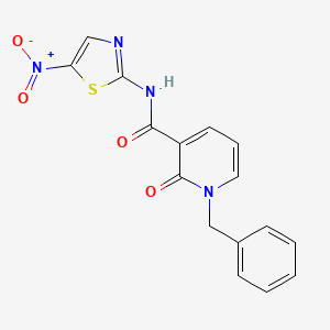 molecular formula C16H12N4O4S B2991709 1-benzyl-N-(5-nitro-1,3-thiazol-2-yl)-2-oxopyridine-3-carboxamide CAS No. 946245-61-0