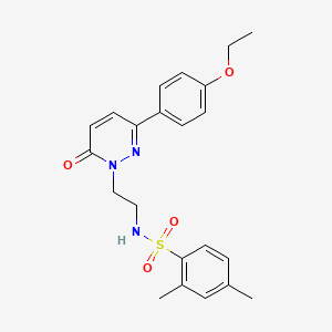 molecular formula C22H25N3O4S B2991718 N-(2-(3-(4-乙氧苯基)-6-氧代吡啶-1(6H)-基)乙基)-2,4-二甲基苯磺酰胺 CAS No. 921880-78-6