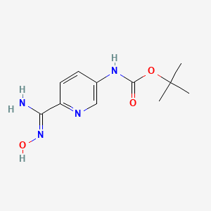 molecular formula C11H16N4O3 B2991726 5-(Boc-amino)pyridine-2-carboxamidoxime CAS No. 814262-95-8