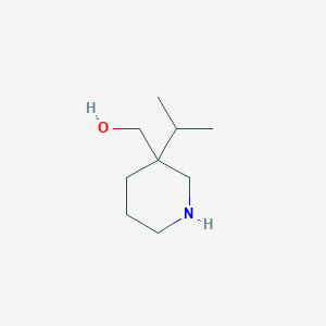 molecular formula C9H19NO B2991736 [3-(Propan-2-yl)piperidin-3-yl]methanol CAS No. 1784390-15-3
