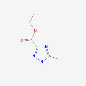 molecular formula C7H11N3O2 B2991741 1,5-二甲基-1H-1,2,4-三唑-3-羧酸乙酯 CAS No. 1034197-35-7