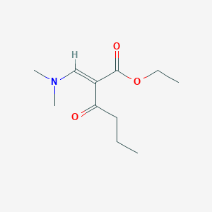 molecular formula C11H19NO3 B2991747 2-Butyryl-3-dimethylamino-acrylic acid ethyl ester CAS No. 112381-21-2
