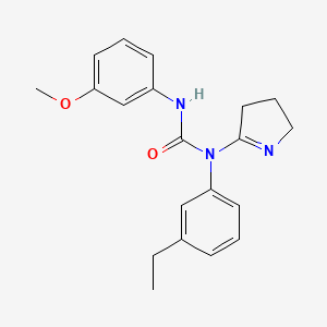 1-(3,4-dihydro-2H-pyrrol-5-yl)-1-(3-ethylphenyl)-3-(3-methoxyphenyl)urea
