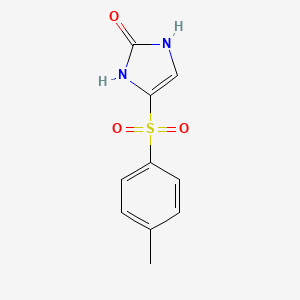 molecular formula C10H10N2O3S B2991750 4-[(4-Methylphenyl)sulfonyl]-1,3-dihydro-2H-imidazol-2-one CAS No. 185010-98-4