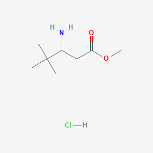 Methyl 3-amino-4,4-dimethylpentanate hcl